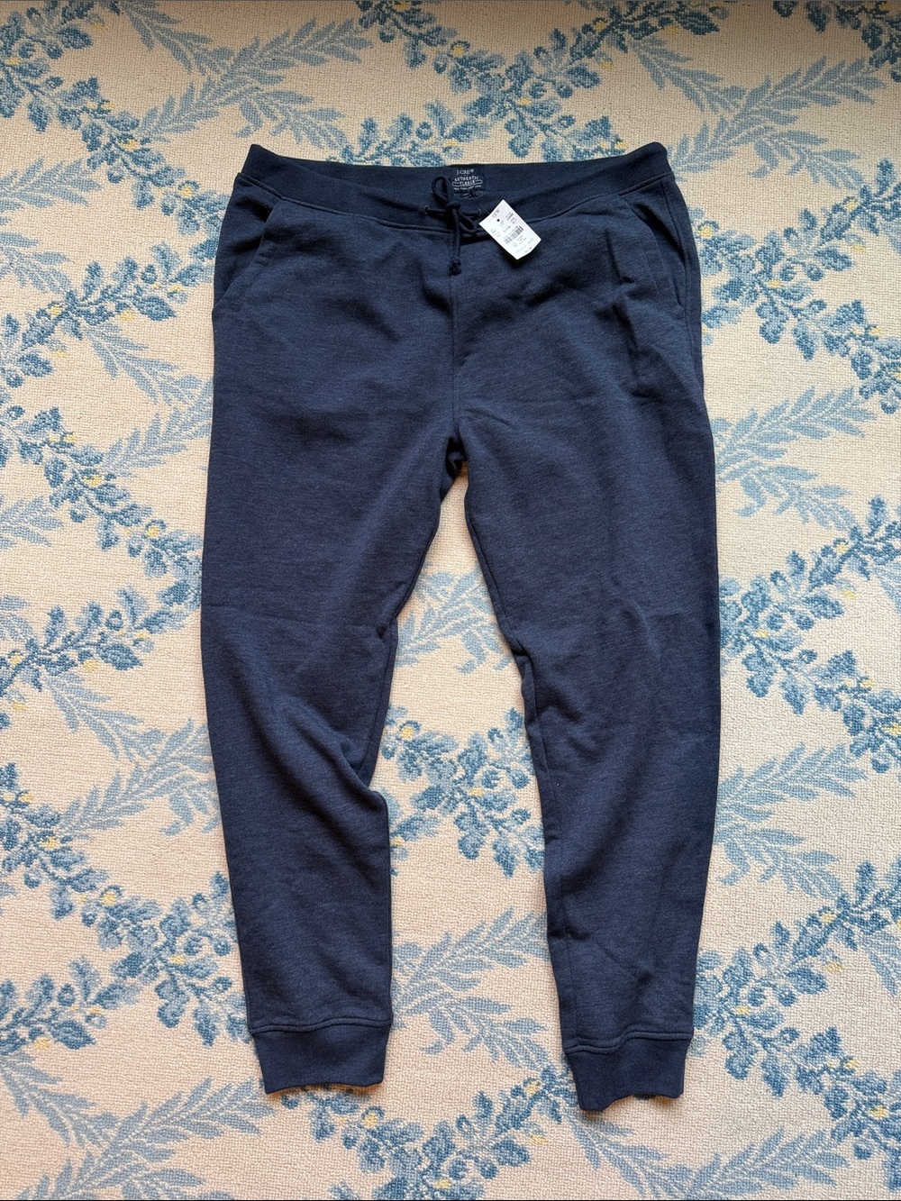 J.Crew Factory Men's Sweatpants Navy Blue Cuffed Joggers Size XLT NWT
